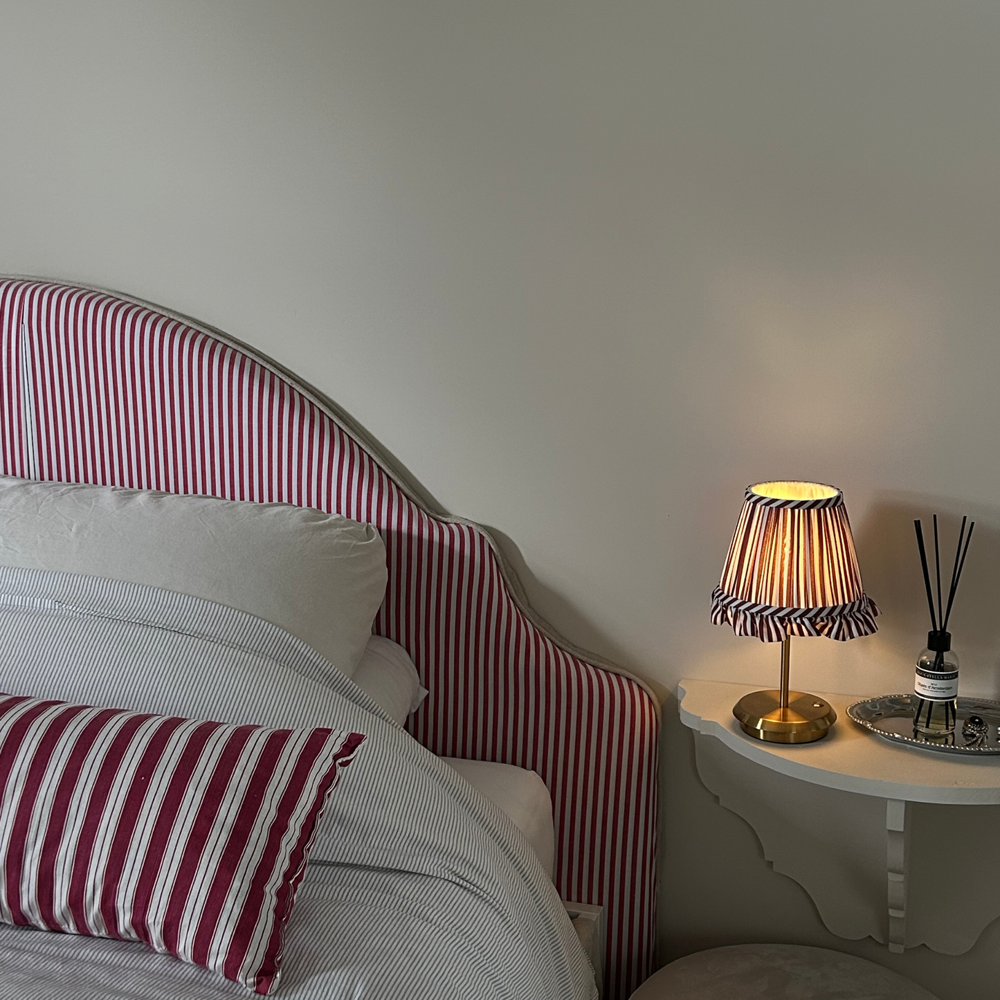 Lola tablelamp - Chocolate stripe