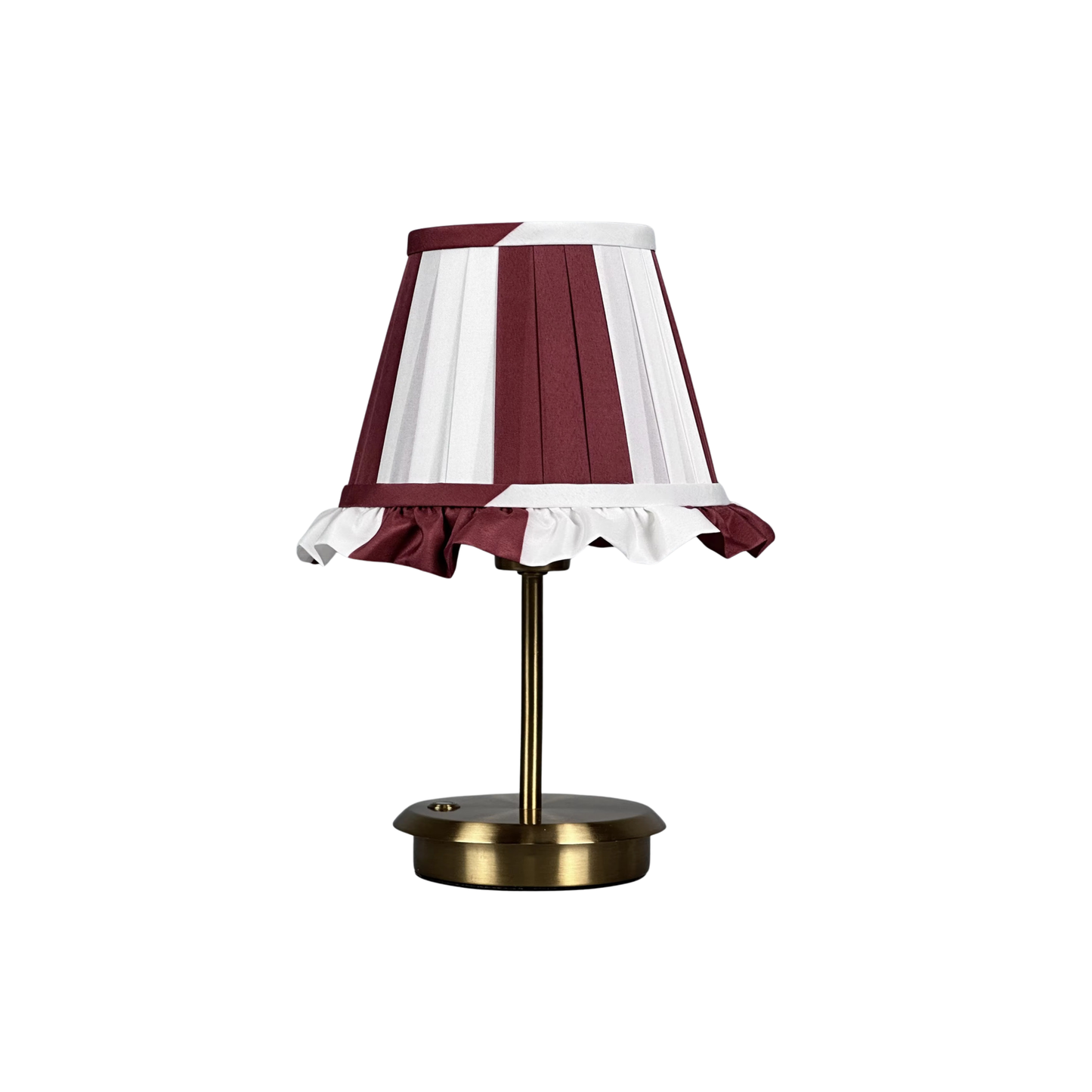 Lou tablelamp - Burgundy stripe