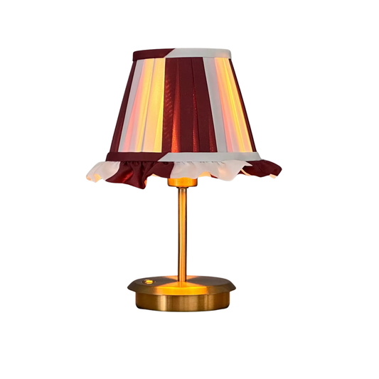 Lou tablelamp - Burgundy stripe