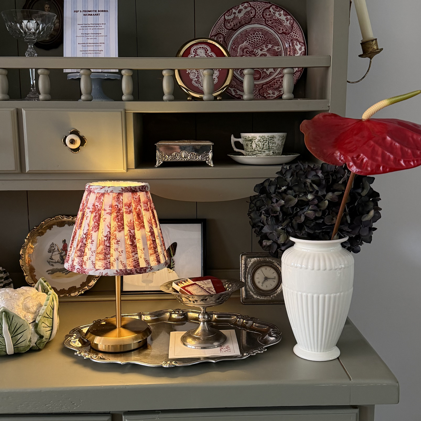 Eddy tablelamp - Toile de jouy