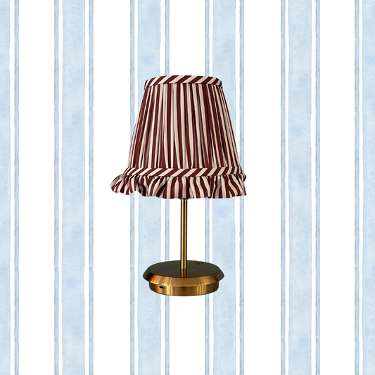 Lola tablelamp - Chocolate stripe