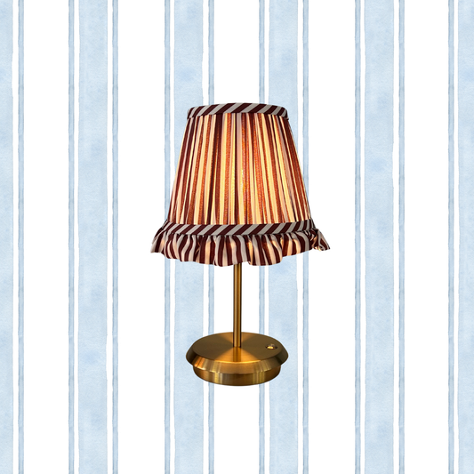 Lola tablelamp - Chocolate stripe