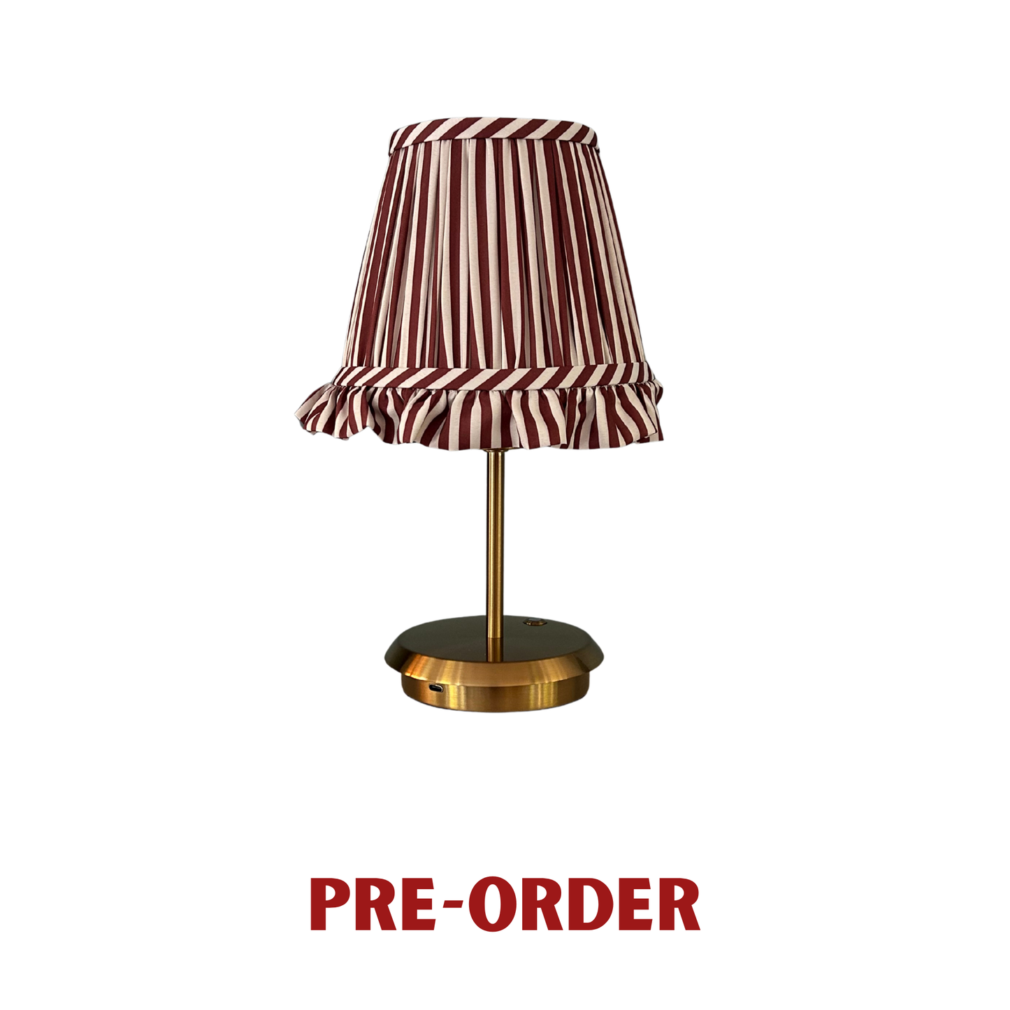 Lola tablelamp - Chocolate stripe