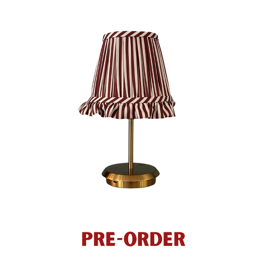 Lola tablelamp - Chocolate stripe